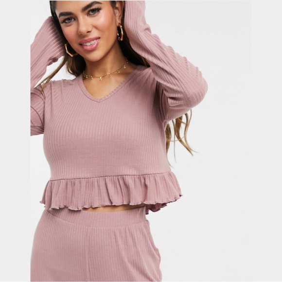 Missguided Ribbed Pajama Set - Picture 11 of 12
